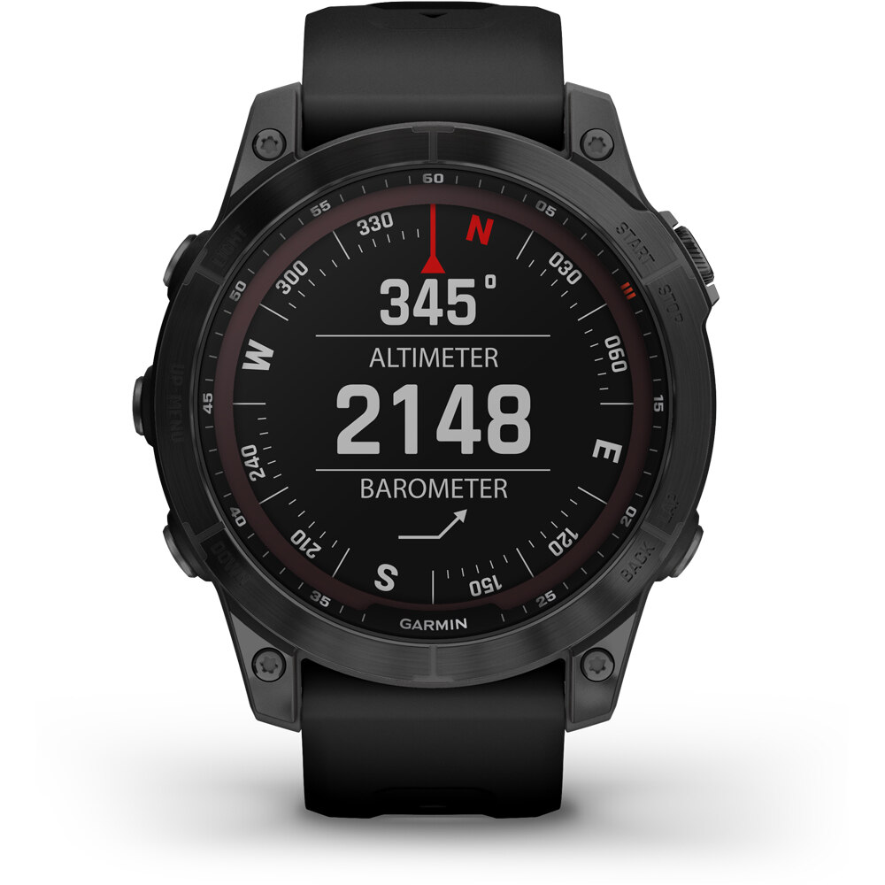 Garmin pulsómetros con gps FENIX 7 Sapphire Black DLC Ti Black Band 04