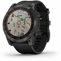 Garmin pulsómetros con gps FENIX 7X Saph/Carbon Gray/Ti Silcone Ban 06