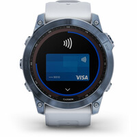 Garmin pulsómetros con gps FENIX 7X Saph/Whitestone/Ti Silcone Band 10