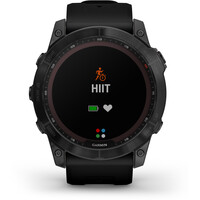 Garmin pulsómetros con gps FENIX 7X Saph Black Ti Black Silicone 07