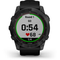 Garmin pulsómetros con gps FENIX 7X Saph Black Ti Black Silicone 09