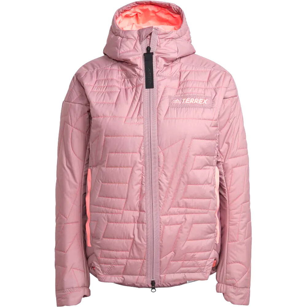 adidas chaqueta outdoor mujer Terrex MYSHELTER PrimaLoft (acolchada, con capucha) 04