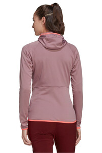 adidas forro polar mujer Terrex Tech Fleece Lite Hooded Hiking vista detalle