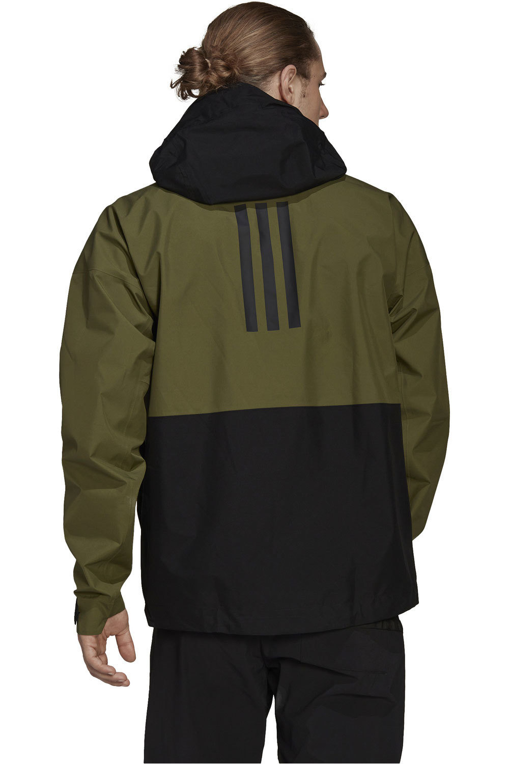 adidas chaqueta impermeable hombre Terrex GORE-TEX Paclite impermeable vista trasera