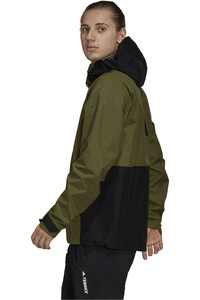 adidas chaqueta impermeable hombre Terrex GORE-TEX Paclite impermeable vista detalle