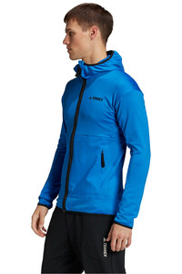 adidas forro polar hombre Terrex Tech Fleece Lite Hiking con capucha vista detalle