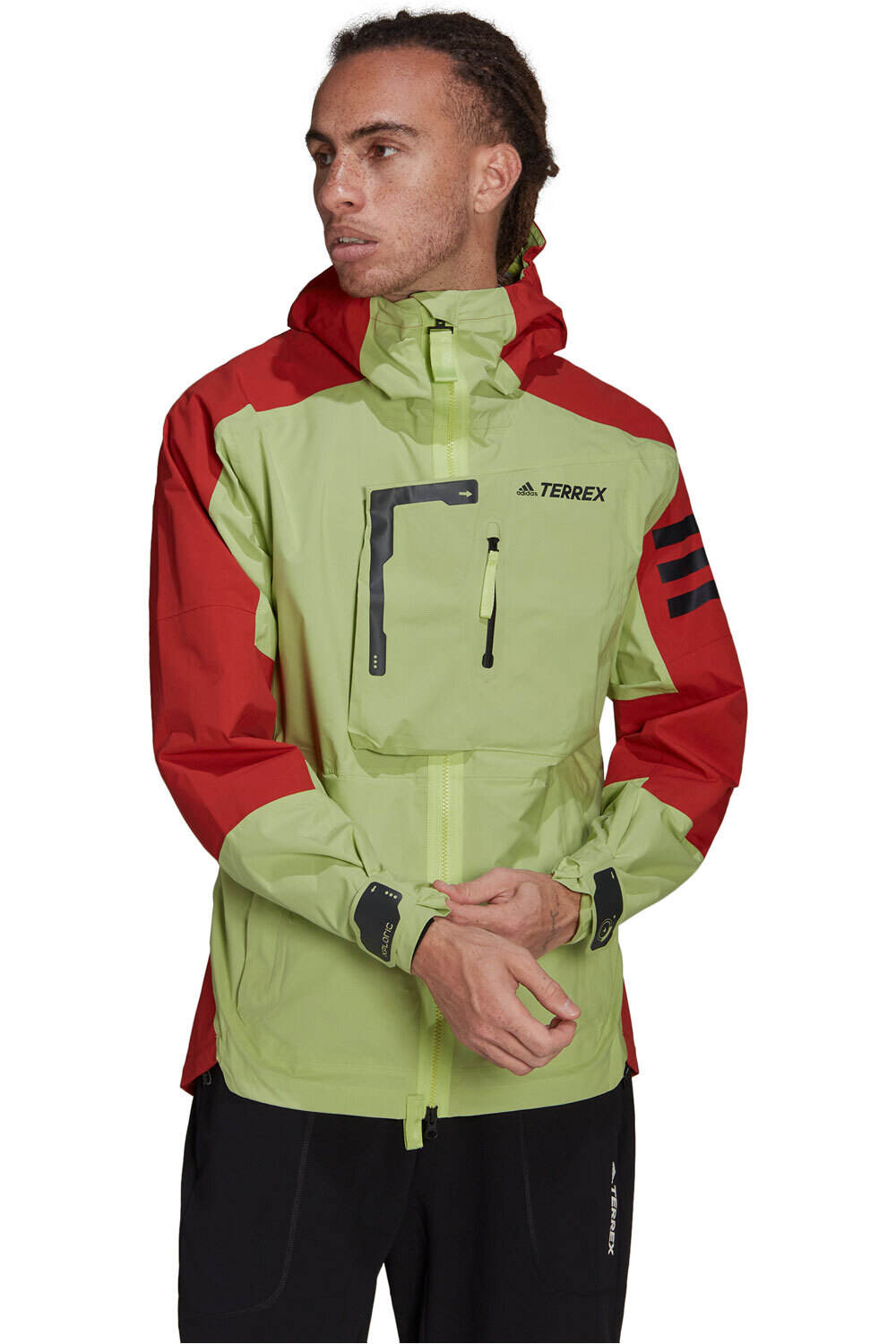 Terrex xploric rainrdy mountain chaqueta impermeable hombre Verde (S)