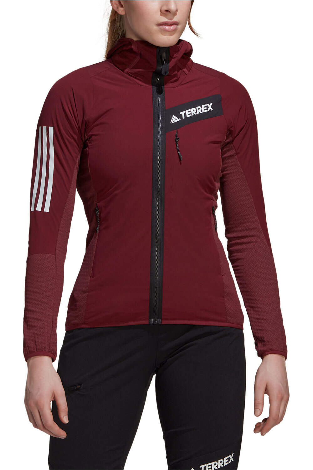 adidas forro polar mujer Techrock Flooce con capucha vista detalle