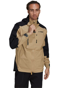 adidas chaqueta impermeable hombre TERREX XPLORIC RAIN.RDY MOUNTAIN vista frontal
