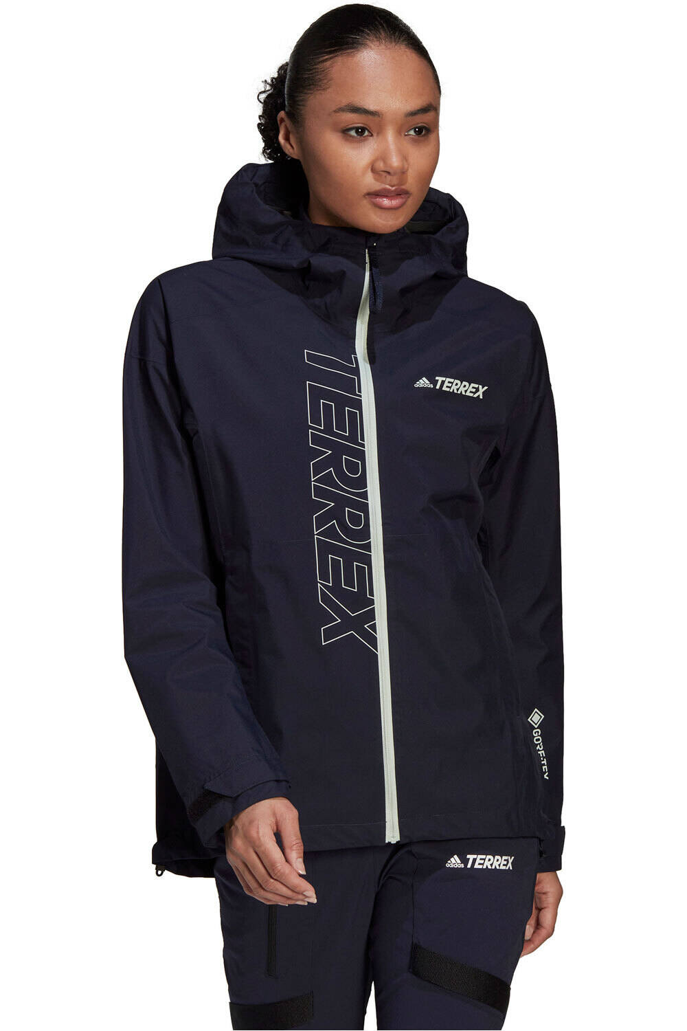adidas chaqueta impermeable mujer Terrex GORE-TEX Paclite impermeable vista frontal