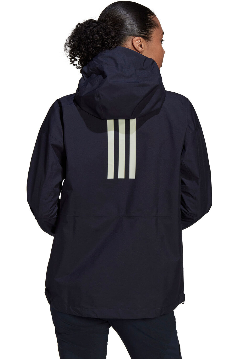 adidas chaqueta impermeable mujer Terrex GORE-TEX Paclite impermeable vista detalle