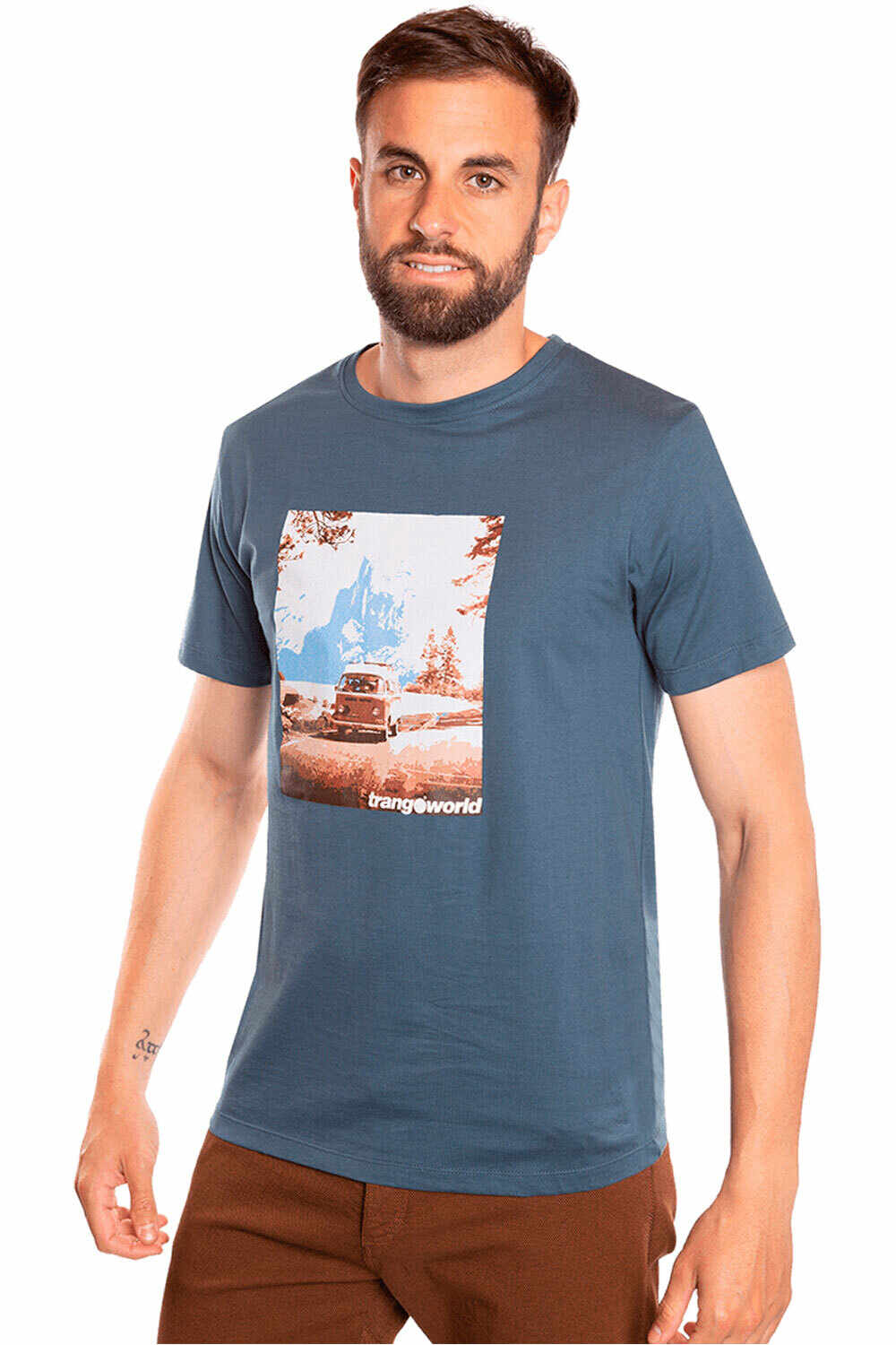 Trango camiseta montaña manga larga hombre BAGO vista frontal