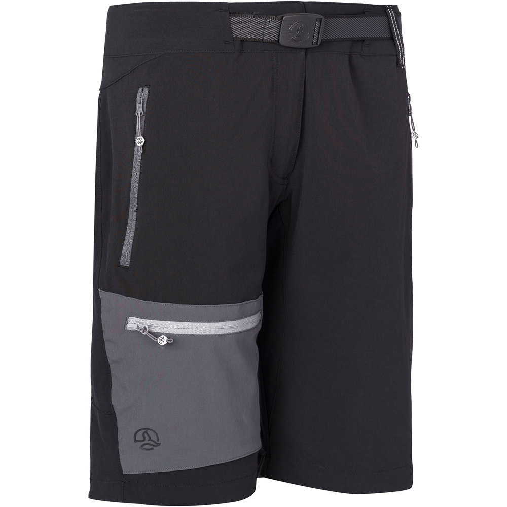 Mikas pantalón corto montaña mujer Negro (M)