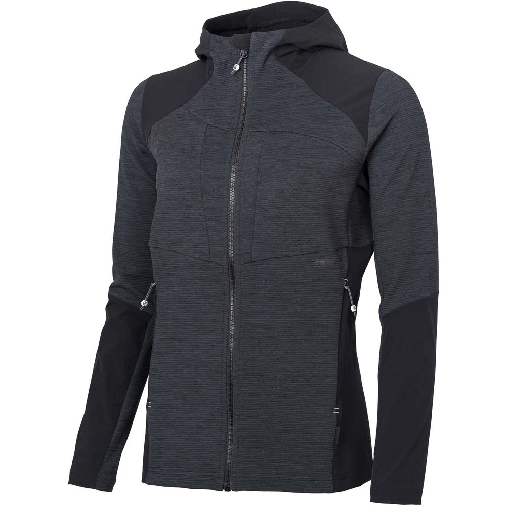 Tileka hood forro polar mujer Negro (XXL)