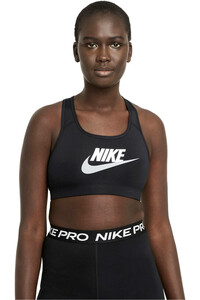 Nike sujetadores deportivos W NK DF SWSH CB FUTURA GX BRA vista frontal