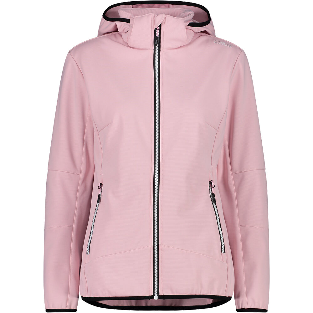 Woman jacket zip hood chaqueta softshell mujer Rosa (36)
