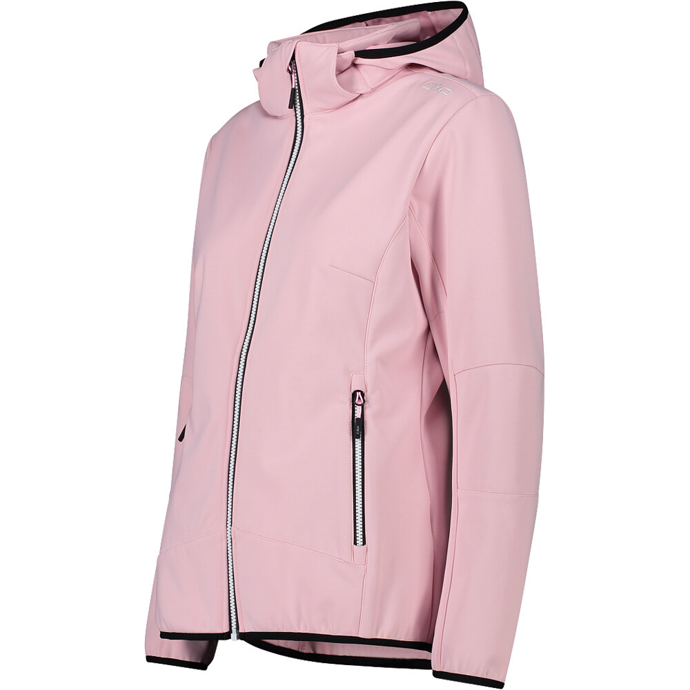 Cmp chaqueta softshell mujer WOMAN JACKET ZIP HOOD vista detalle