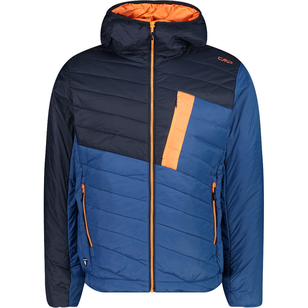 Man jacket fix hood chaqueta outdoor hombre Azul (48)