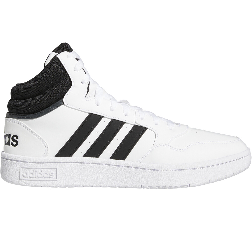 Hoops 30 mid classic vintage zapatilla moda hombre Blanco (44)