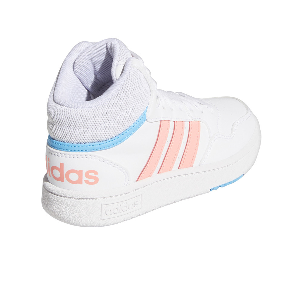 adidas zapatilla baloncesto niños Hoops 3.0 Mid vista trasera