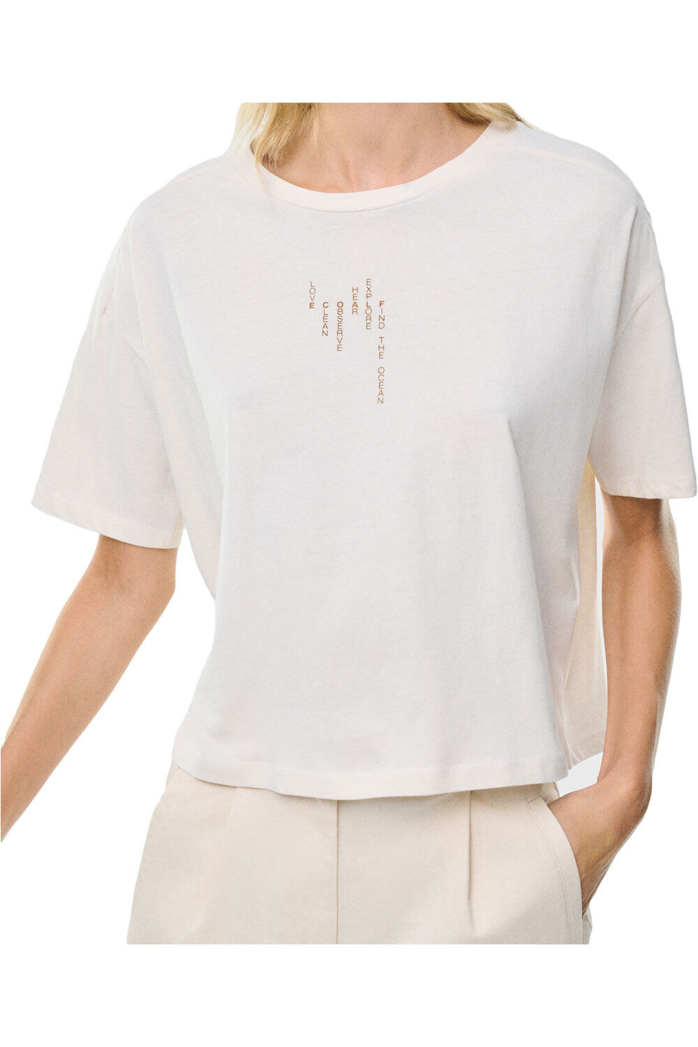 Ecoalf camiseta manga corta mujer BITTERALF T-SHIRT vista frontal