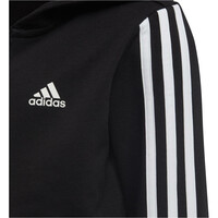 adidas sudadera niño Essentials 3 bandas vista trasera