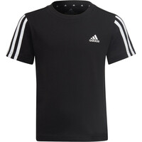 adidas camiseta manga larga niño Essentials 3 bandas vista frontal