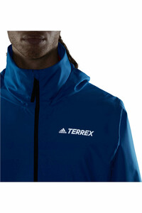 adidas chaqueta impermeable hombre Terrex Multi RAIN.RDY Primegreen Two-Layer impermeable vista detalle