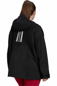 adidas chaqueta impermeable mujer Terrex GORE-TEX Paclite Rain (Tallas grandes) vista trasera