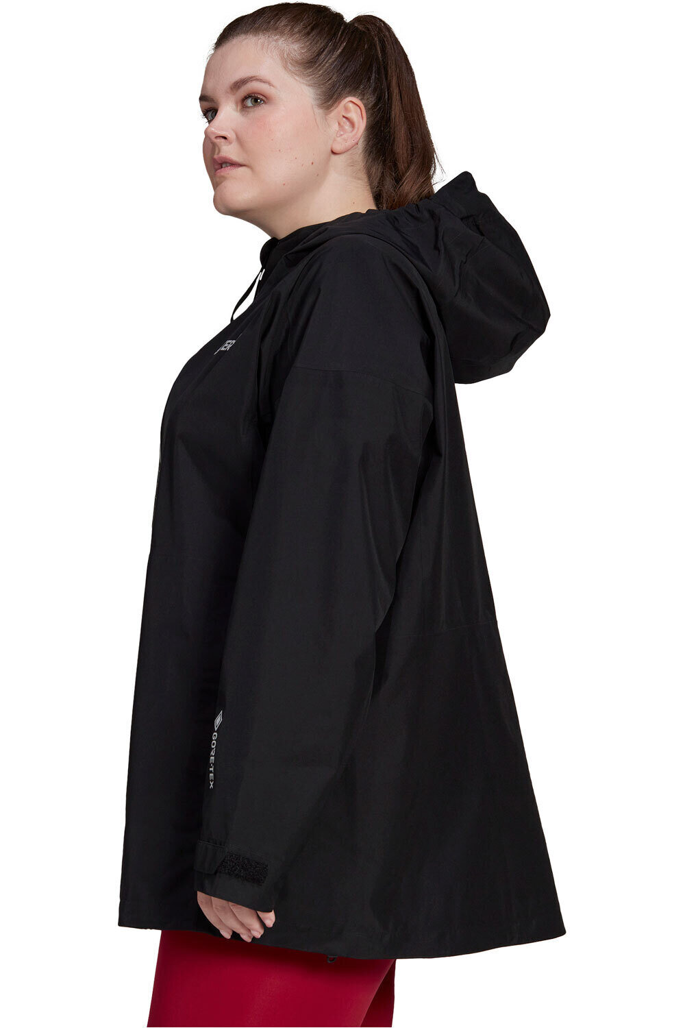 adidas chaqueta impermeable mujer Terrex GORE-TEX Paclite Rain (Tallas grandes) vista detalle