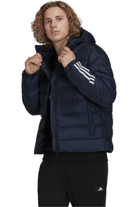 adidas chaqueta outdoor hombre Itavic Midweight 3 bandas con capucha vista frontal