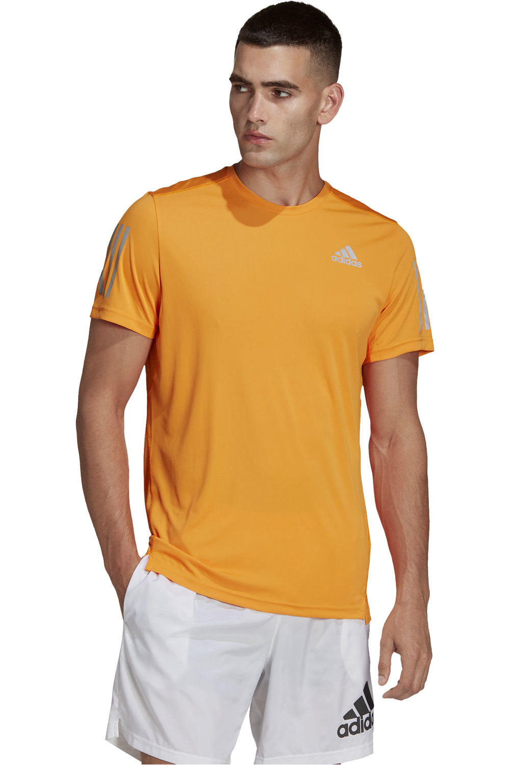 adidas camiseta técnica manga corta hombre OWN THE RUN TEE vista frontal