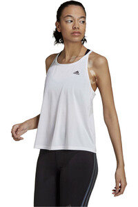 adidas camiseta técnica tirantes mujer Parley Run Fast Running (sin mangas) vista frontal