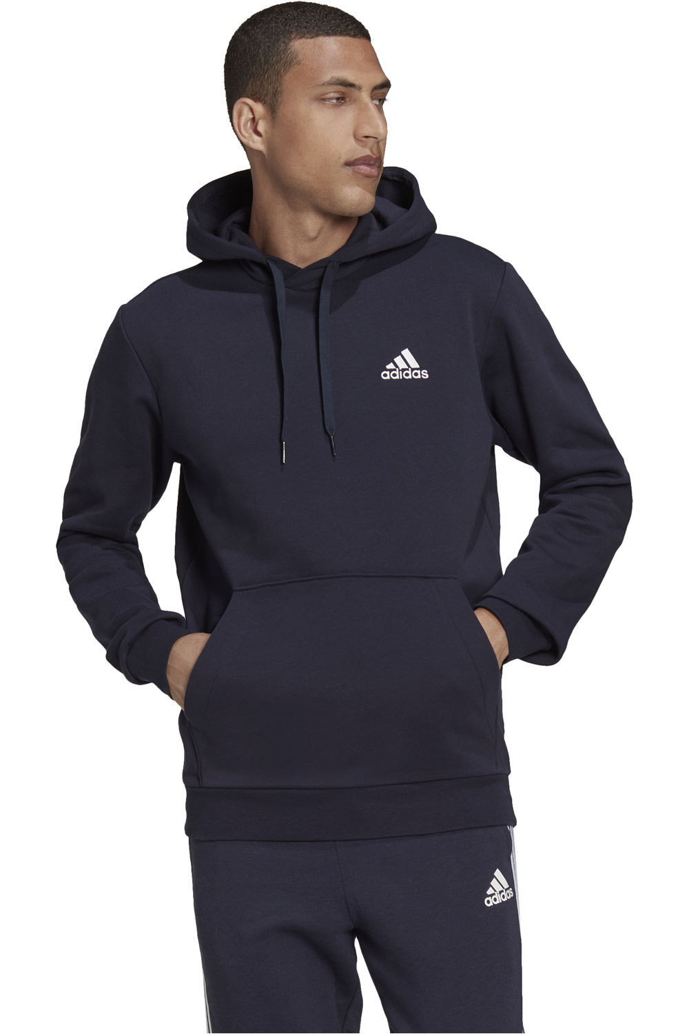 adidas sudadera hombre Essentials Fleece vista frontal