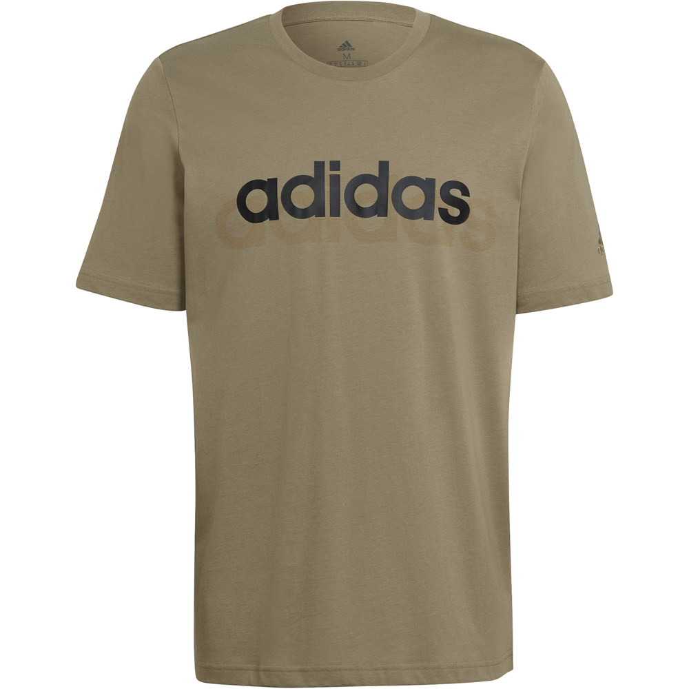 adidas camiseta manga corta hombre Essentials Embroidered Linear Logo 04