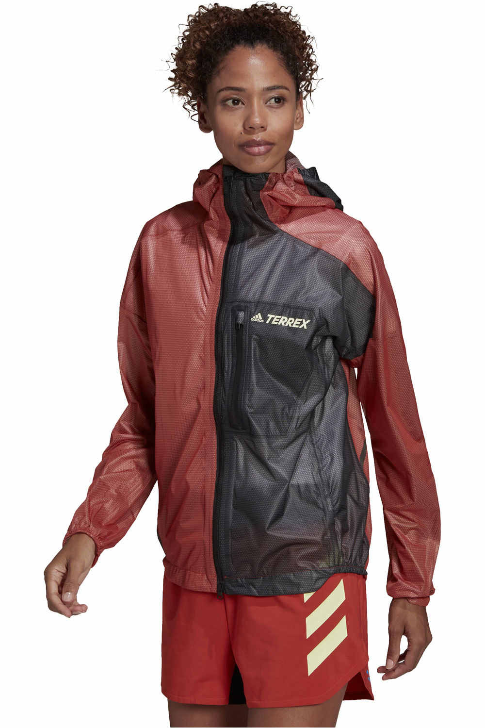 adidas CHAQUETA TRAIL RUNNING MUJER Terrex Agravic 2.5-Layer (impermeable) vista frontal