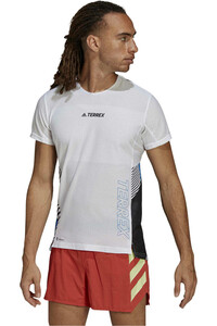 adidas camisetas trail running manga corta hombre Terrex Agravic Pro vista frontal