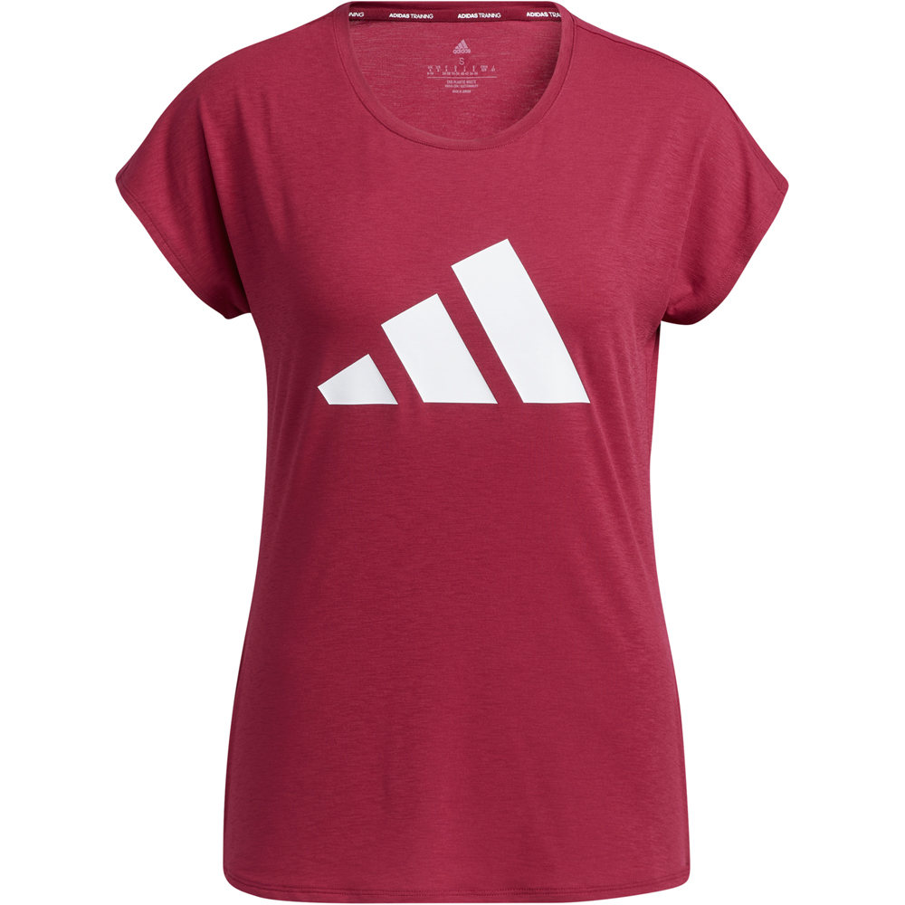 adidas camisetas fitness mujer 3 BAR TEE vista frontal