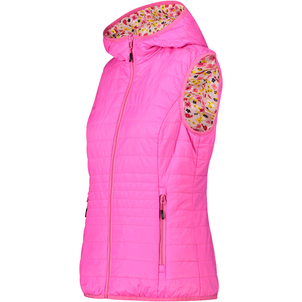 Cmp chaleco outdoor mujer WOMAN REVERSE VEST FIX HOOD vista detalle