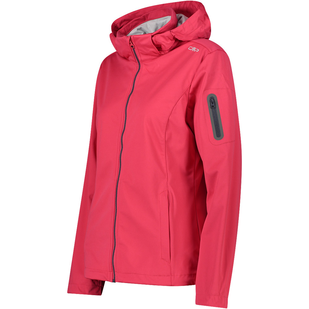 Cmp chaqueta softshell mujer WOMAN JACKET ZIP HOOD vista detalle