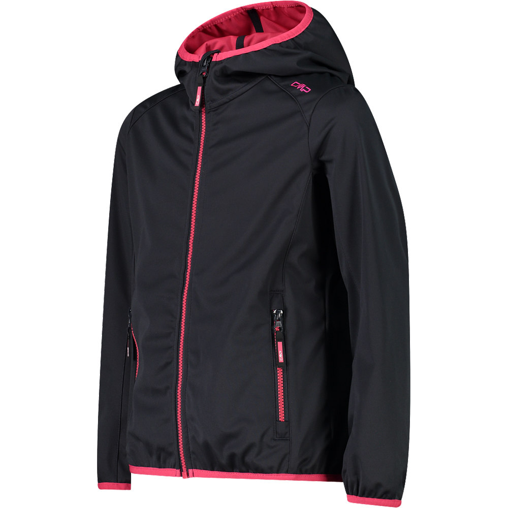 Cmp chaqueta softshell niño KID G JACKET FIX HOOD vista detalle