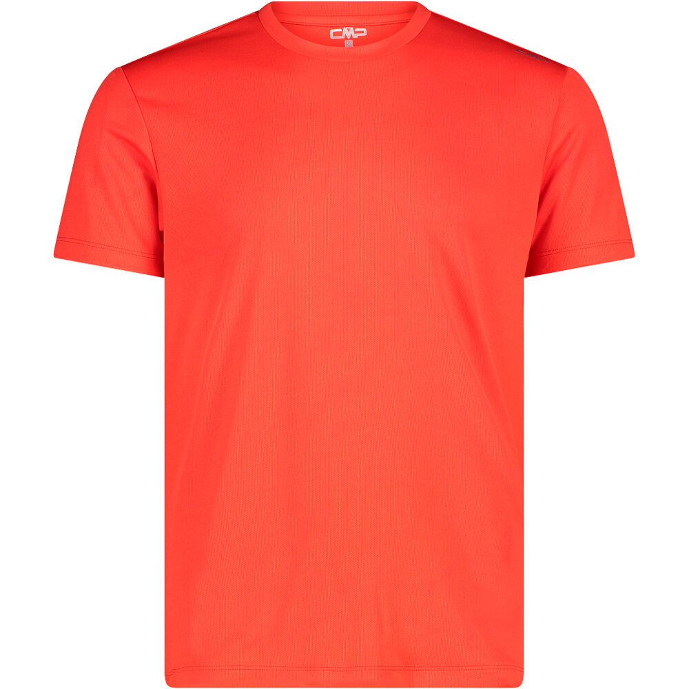 Man co t-shirt camiseta montaña manga corta hombre Rojo (58)