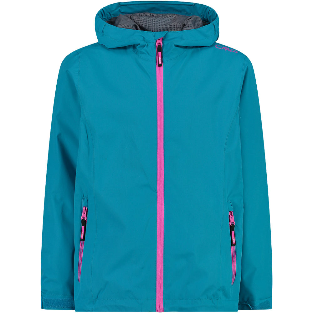 Cmp Azul Kid G Jacket Fix Hood Chubasquero Impermeable Niño 116
