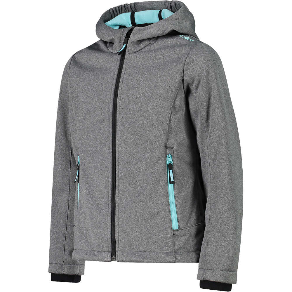 Cmp chaqueta softshell niño KID G JACKET FIX HOOD vista detalle