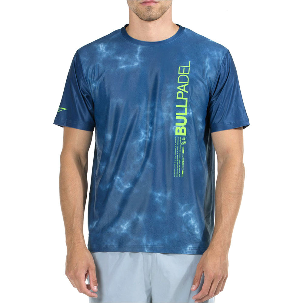 Bullpadel camiseta tenis manga corta hombre MAREN vista frontal