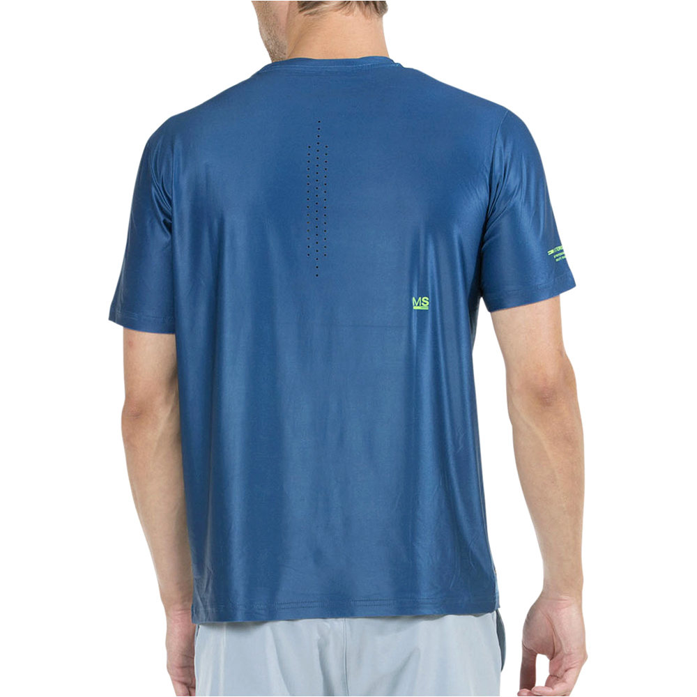 Bullpadel camiseta tenis manga corta hombre MAREN vista trasera