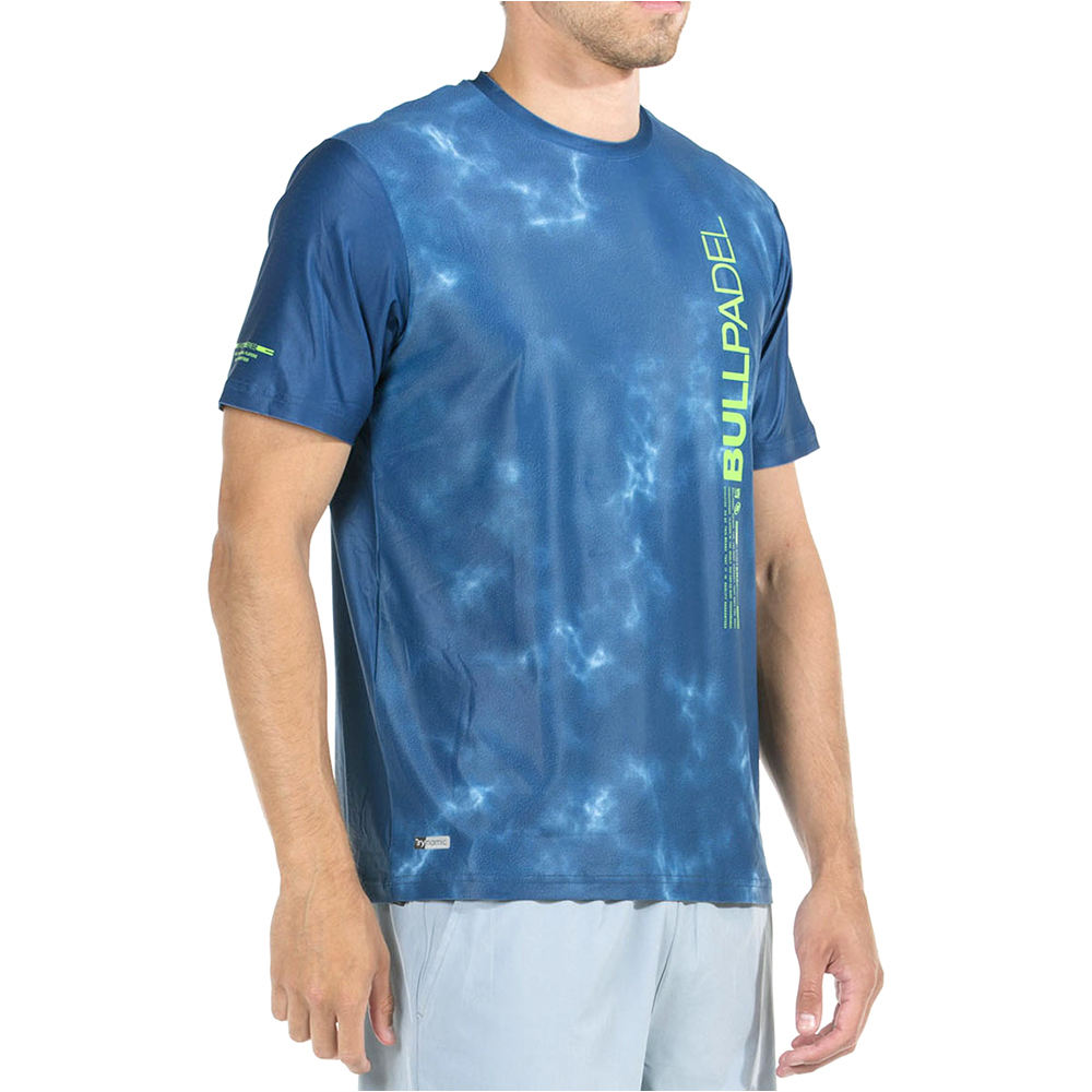 Bullpadel camiseta tenis manga corta hombre MAREN vista detalle