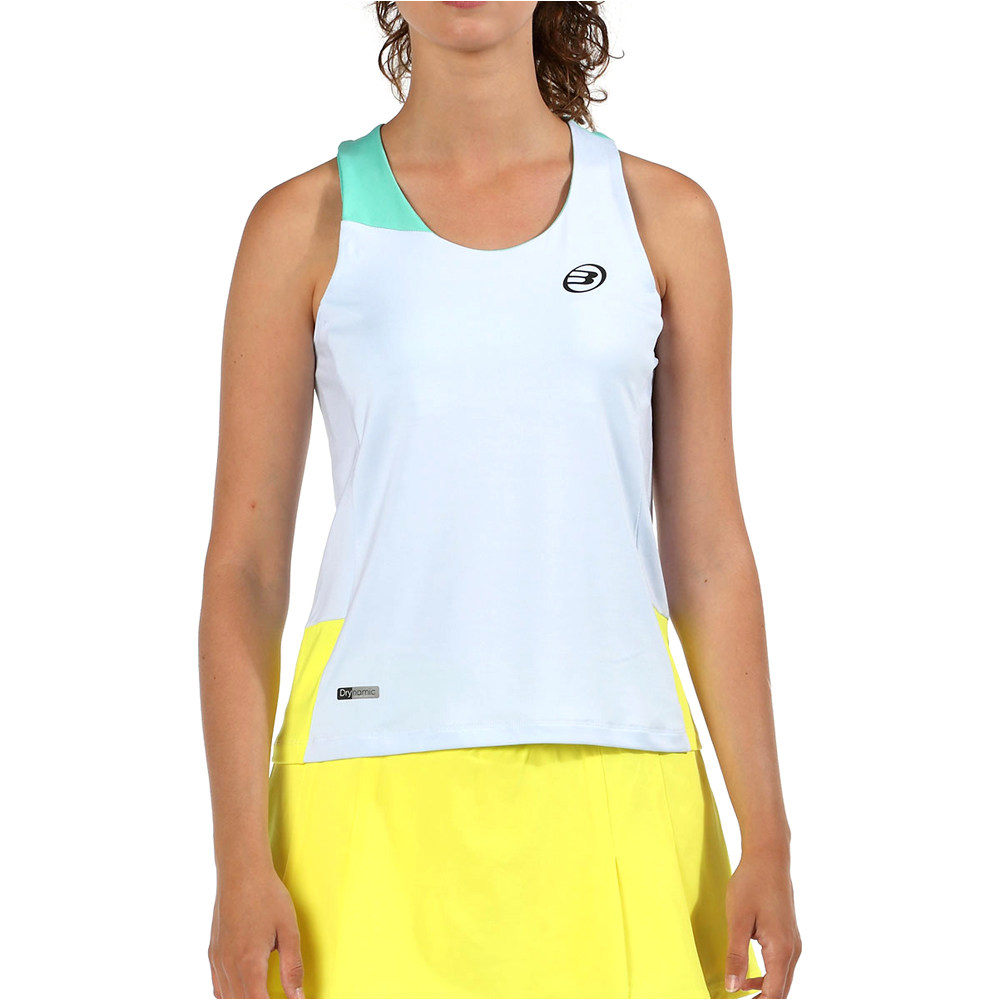 Bullpadel camiseta tenis manga corta mujer EIRIZ vista frontal