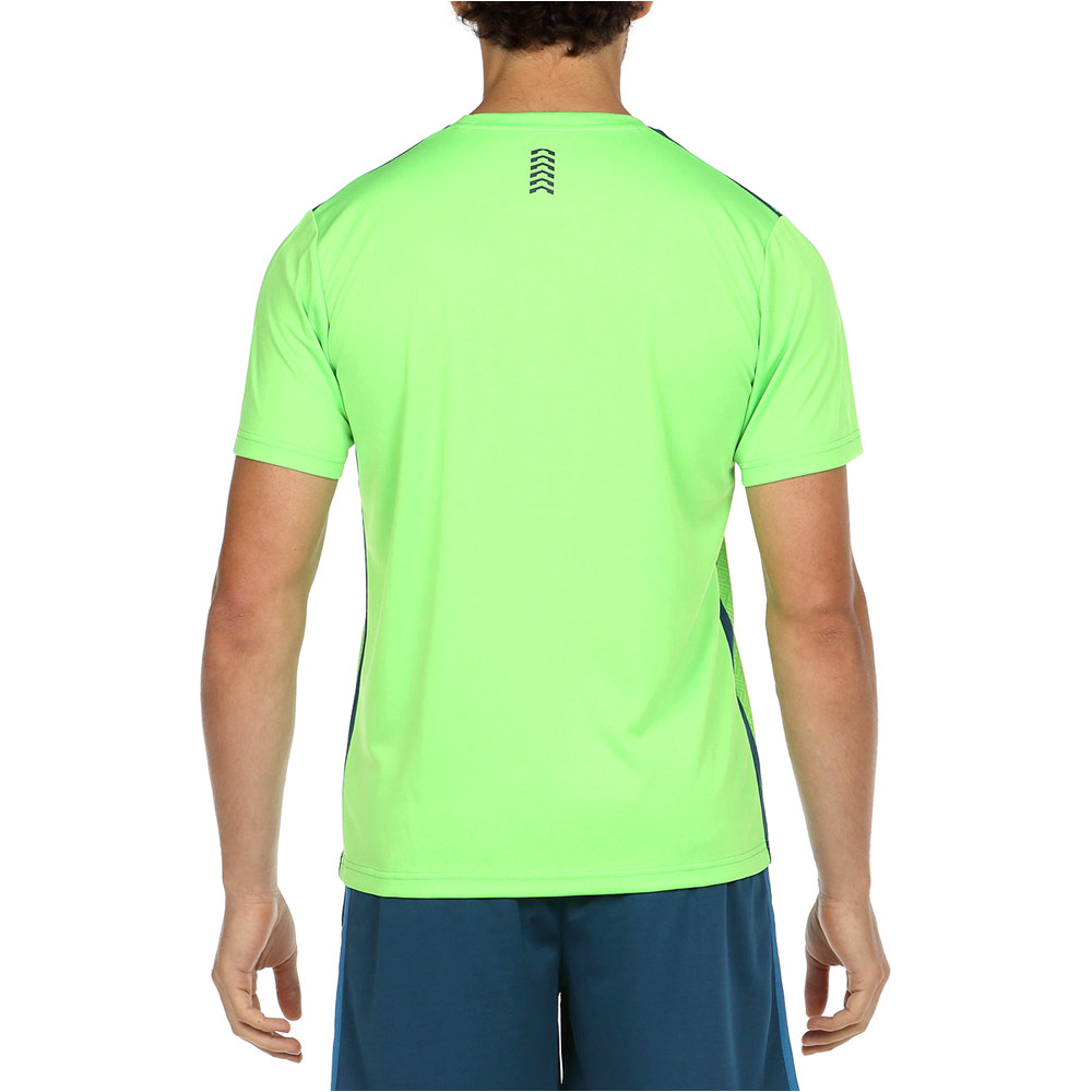 Bullpadel camiseta tenis manga corta hombre CAUCASI vista trasera