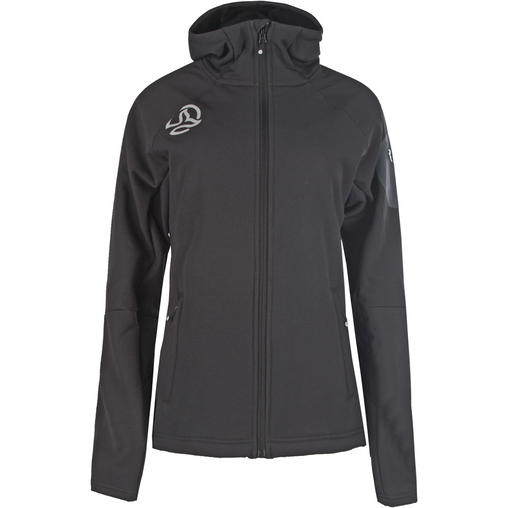 Sarke fw chaqueta softshell mujer Negro (XL)